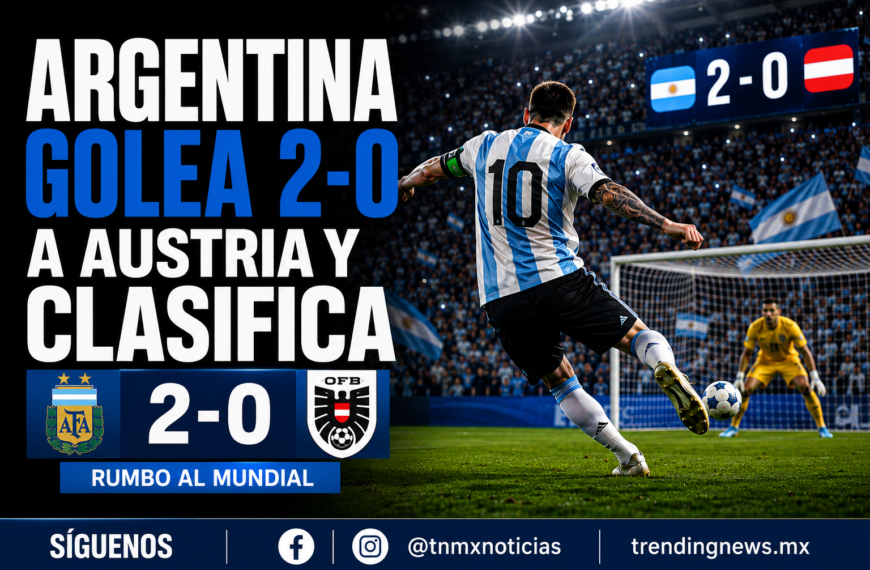 Messi hace historia: Argentina golea 2-0 a Austria y clasifica
