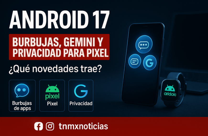 Android 17 llega a Pixel el 16 de junio con burbujas, Gemini Omni y más privacidad