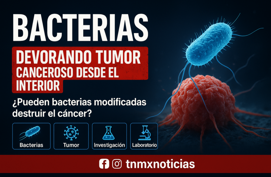 Bacterias modificadas devoran tumores cancerosos desde dentro