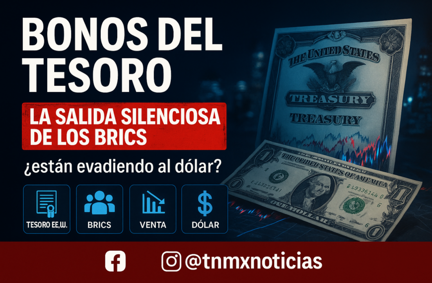 China, India y Brasil lideran la salida de bonos del Tesoro de EE.UU.