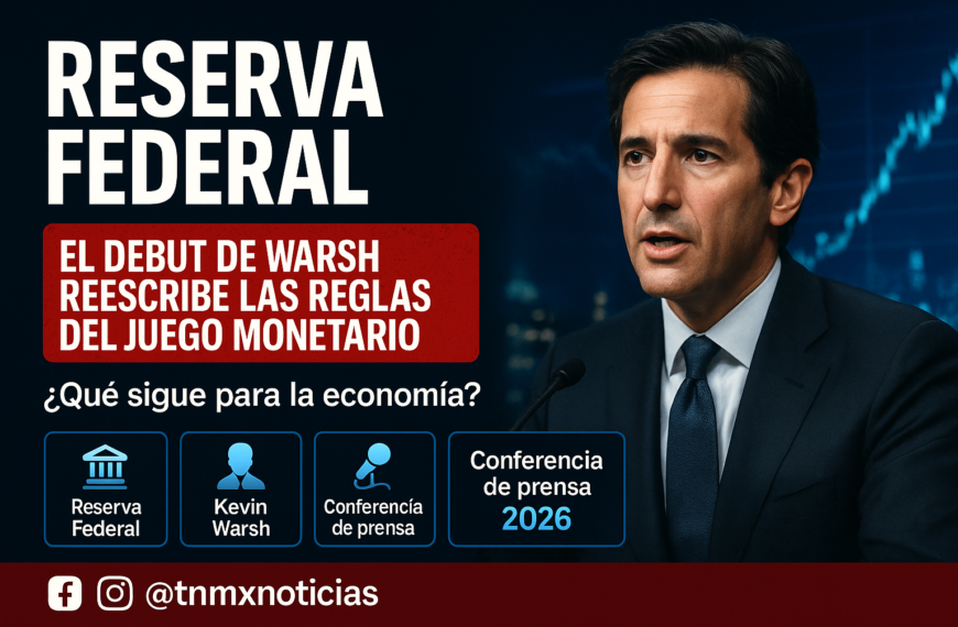 Fed mantiene tasas en 3.5%-3.75% en debut de Warsh y anticipa posible alza