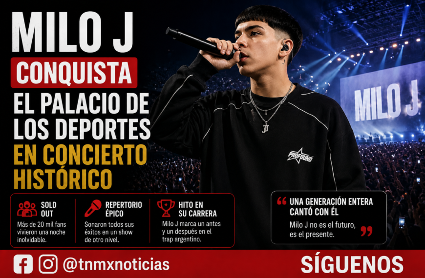 Milo J conquista el Palacio de los Deportes en concierto histórico