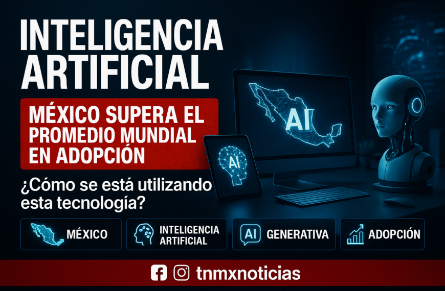 México supera promedio mundial en IA generativa con 20.1%