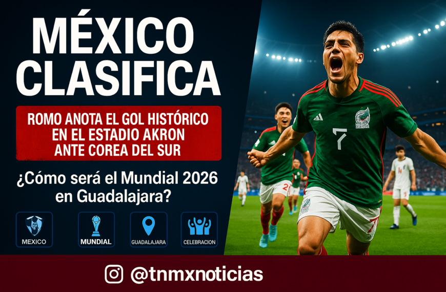 México vence 1-0 a Corea del Sur y es el primer clasificado a 16avos del Mundial 2026