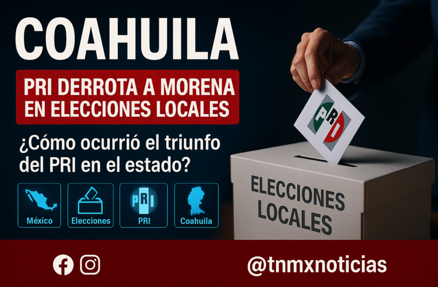 PRI derrota a Morena y retiene el poder territorial en Coahuila