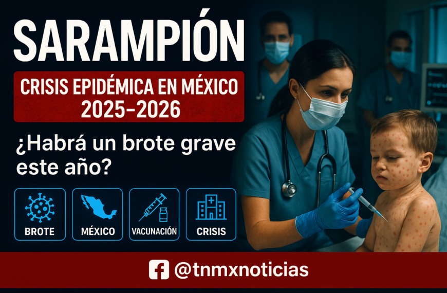 Sarampión en México 2025-2026: más de 17,600 casos y 41 muertes