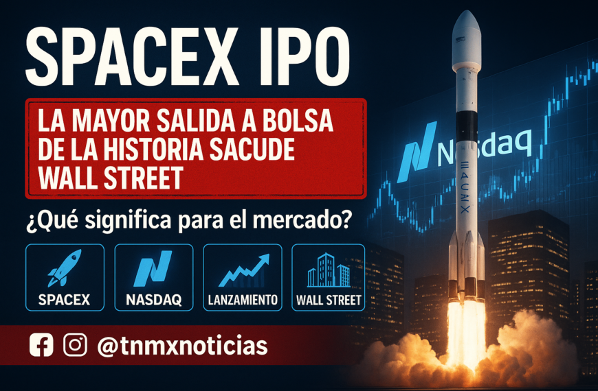SpaceX debuta en Nasdaq con la mayor IPO de la historia: 75,000 mdd