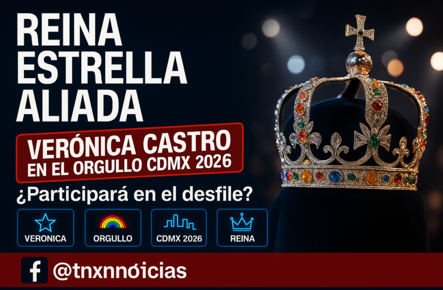 Verónica Castro: ‘Reina Estrella Aliada 2026’ en la Marcha del Orgullo CDMX