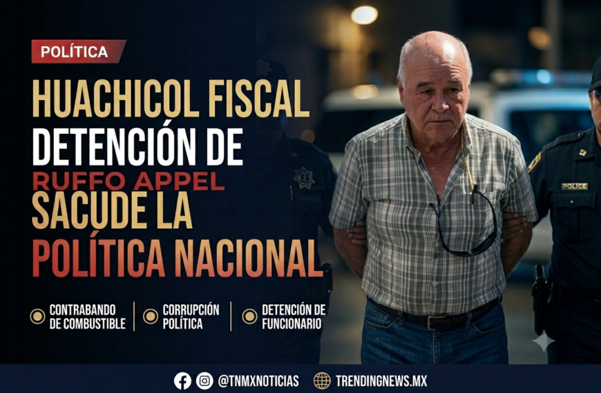 FGR detiene a Ruffo Appel por huachicol fiscal; Morena y Somos México se enfrentan