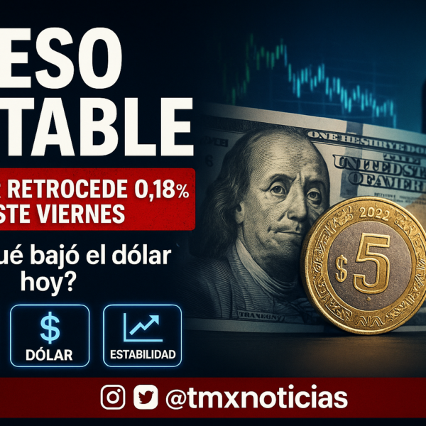 Dólar cotiza en 17.51 pesos: peso estable este viernes