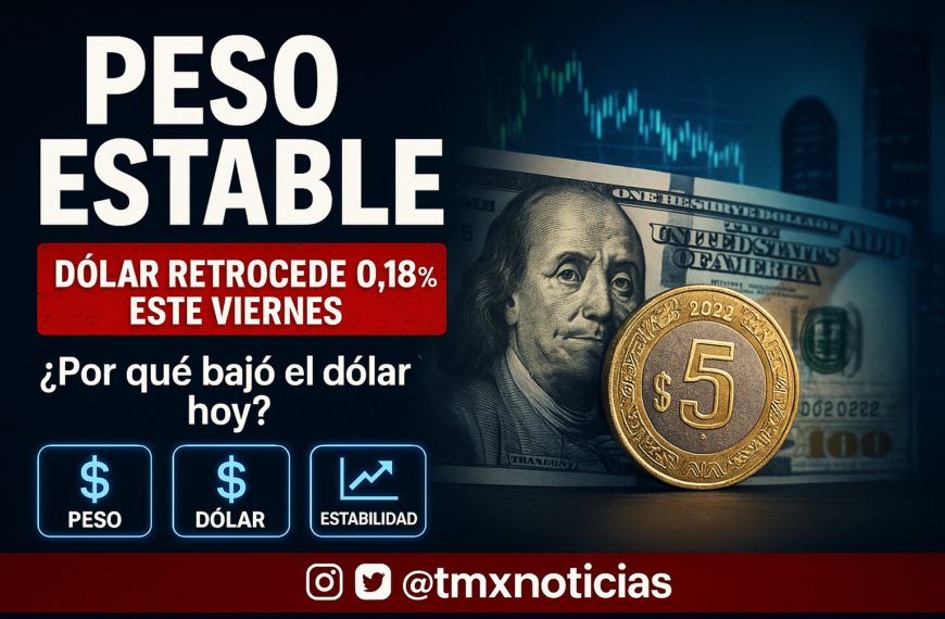 Dólar cotiza en 17.51 pesos: peso estable este viernes