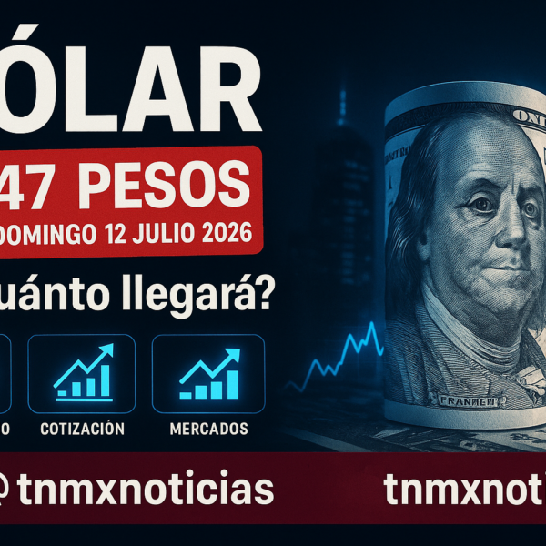 Dólar baja 0.43% y se ubica en 17.47 pesos este domingo 12 de julio