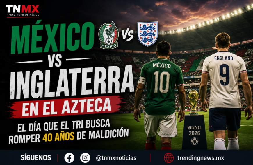 México vs Inglaterra en el Azteca: el día que el Tri busca romper 40 años de maldición