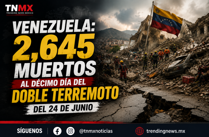 Venezuela: 2,645 muertos al décimo día del doble terremoto del 24 de junio