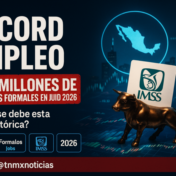 México rompe récord de empleo formal en junio 2026: 22.7 millones