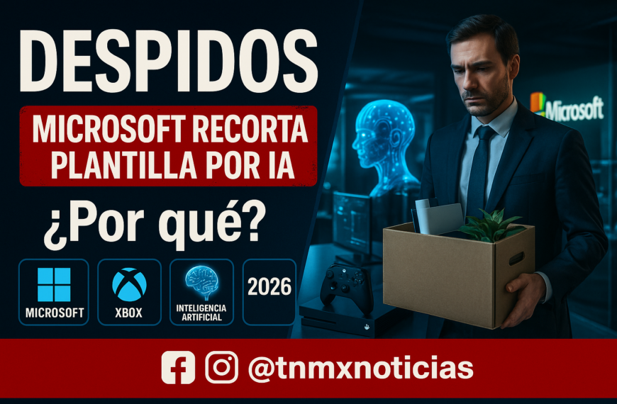 Microsoft anuncia hasta 5,500 despidos: Xbox, ventas e IA