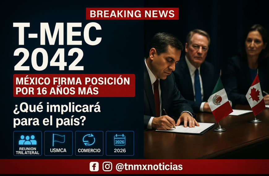 Sheinbaum lleva posición de México al T-MEC: pide 16 años más