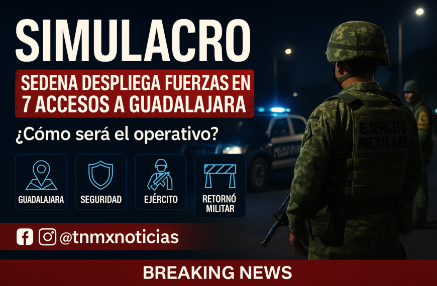 Sedena coordina simulacro de bloqueos en 7 accesos a Guadalajara