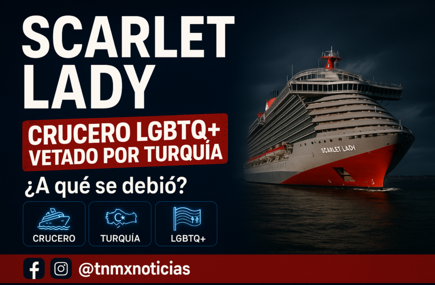 Turquía veta crucero LGBTQ+ Scarlet Lady por ‘valores morales’