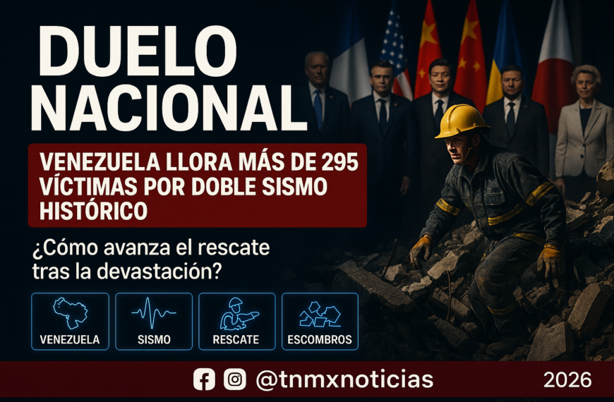 Venezuela decreta duelo nacional de 7 días; doble sismo deja 2,295 muertos